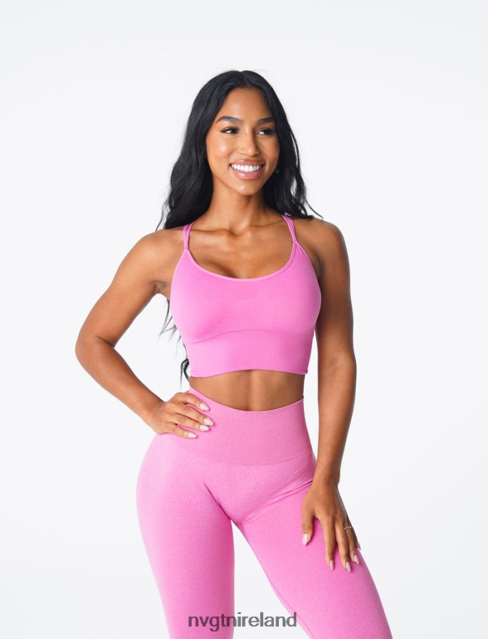 NVGTN Flourish Seamless Bra Fitness Bubble Gum Pink Women VV2PRZ168