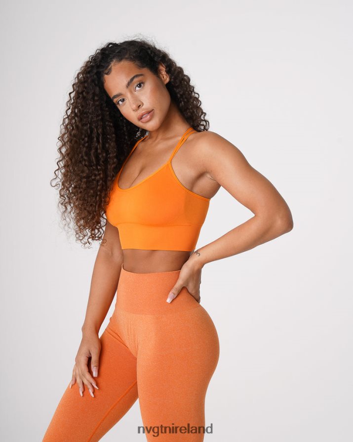 NVGTN Flourish Seamless Bra Fitness Clementine Women VV2PRZ57