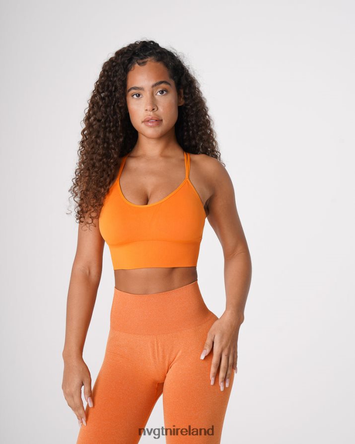 NVGTN Flourish Seamless Bra Fitness Clementine Women VV2PRZ57