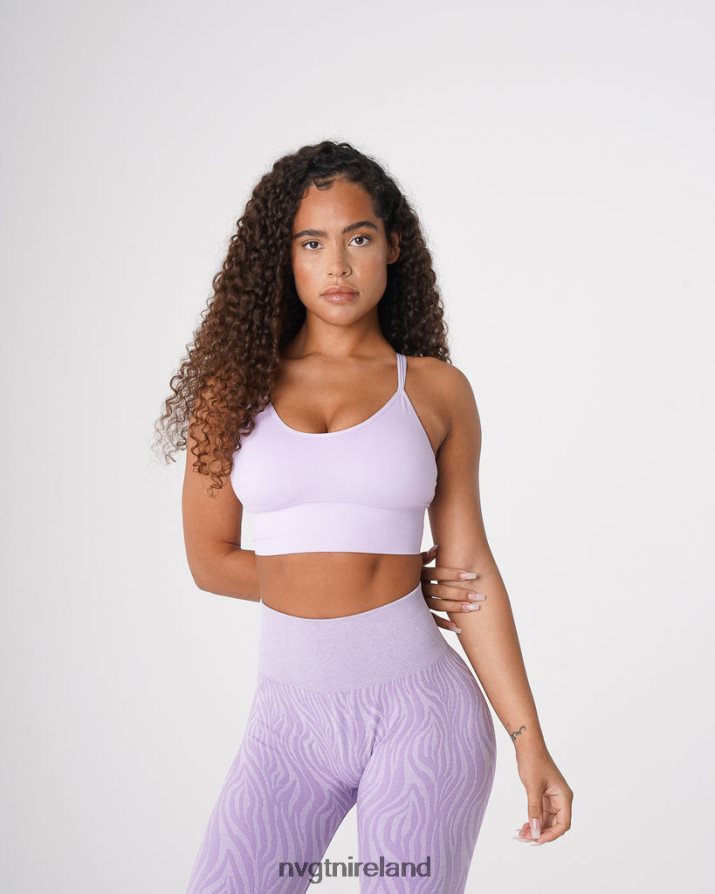 NVGTN Flourish Seamless Bra Fitness Lavender Women VV2PRZ59