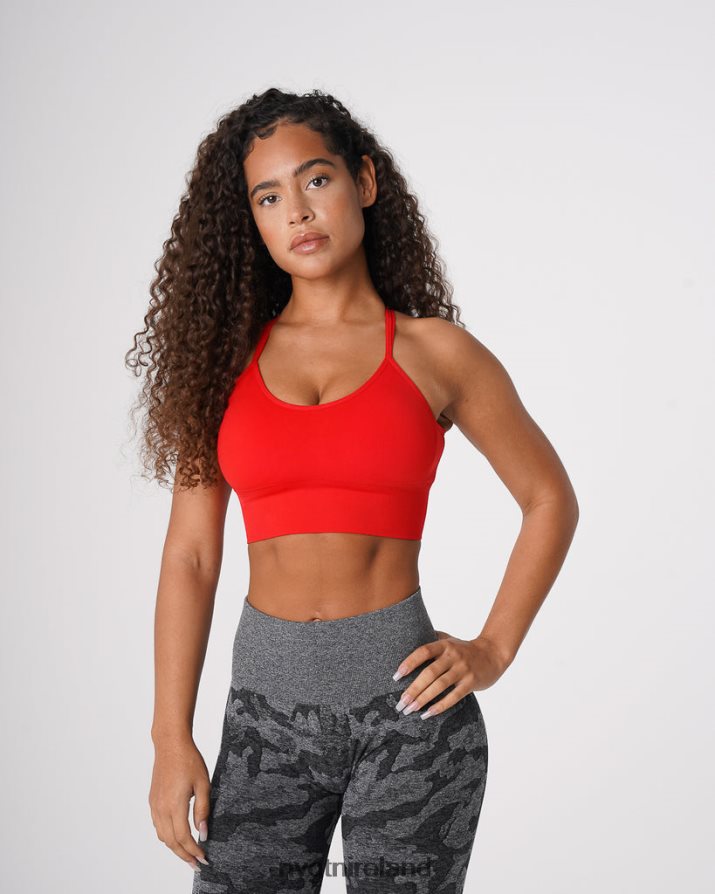 NVGTN Flourish Seamless Bra Fitness Scarlet Women VV2PRZ60