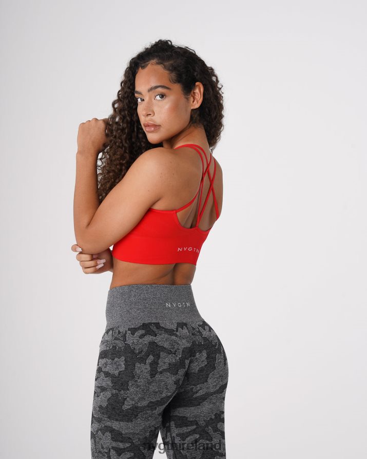 NVGTN Flourish Seamless Bra Fitness Scarlet Women VV2PRZ60
