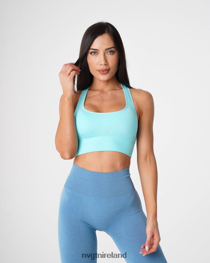 NVGTN Ignite Seamless Bra Fitness Aqua Women VV2PRZ45