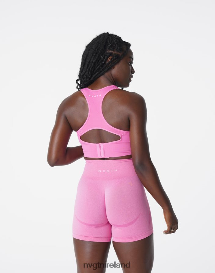 NVGTN Ignite Seamless Bra Fitness Bubble Gum Pink Women VV2PRZ179