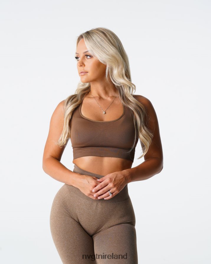 NVGTN Ignite Seamless Bra Fitness Mocha Women VV2PRZ178