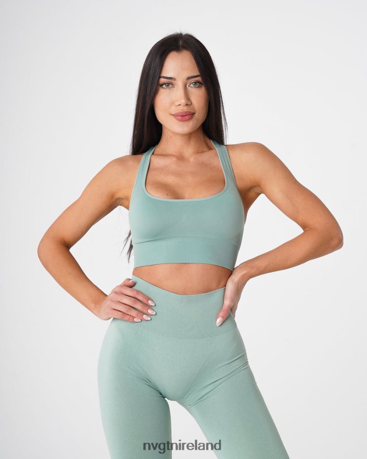 NVGTN Ignite Seamless Bra Fitness Sage Green Women VV2PRZ42