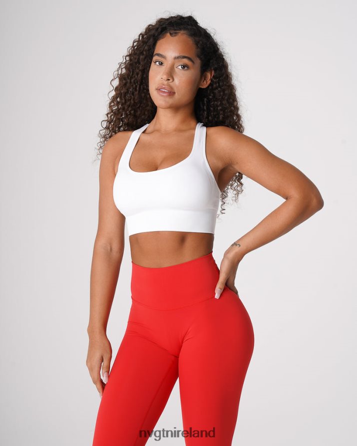 NVGTN Ignite Seamless Bra Fitness White Women VV2PRZ41