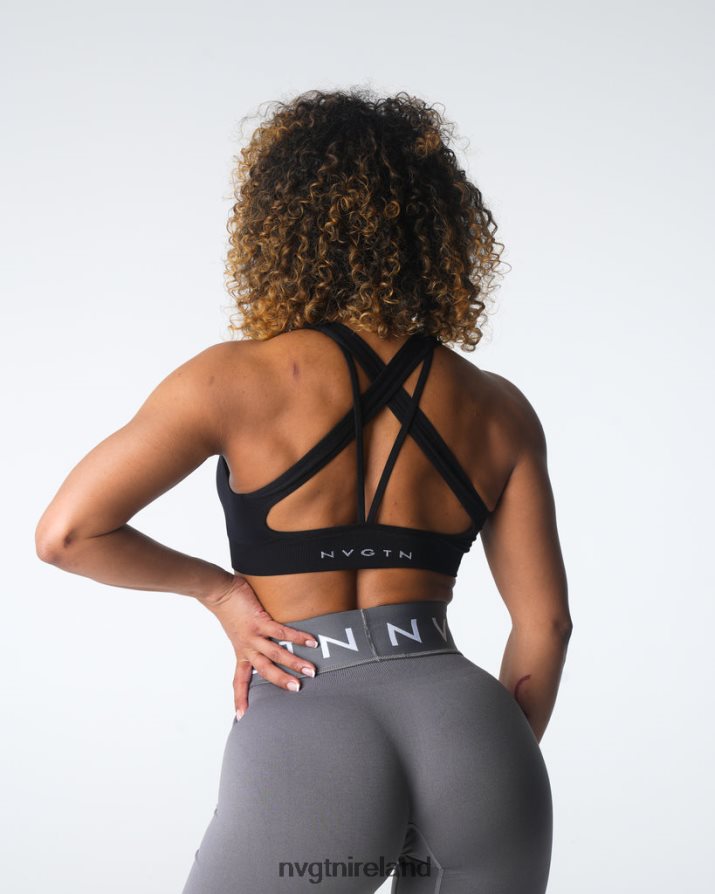 NVGTN Inspire Seamless Bra Fitness Black Women VV2PRZ13