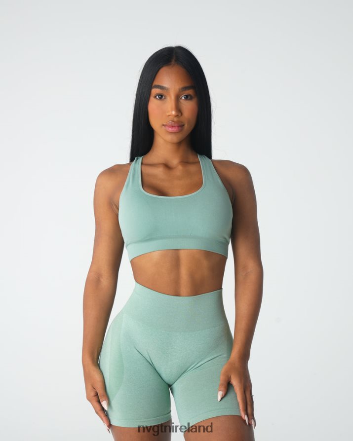 NVGTN Inspire Seamless Bra Fitness Sage Green Women VV2PRZ39