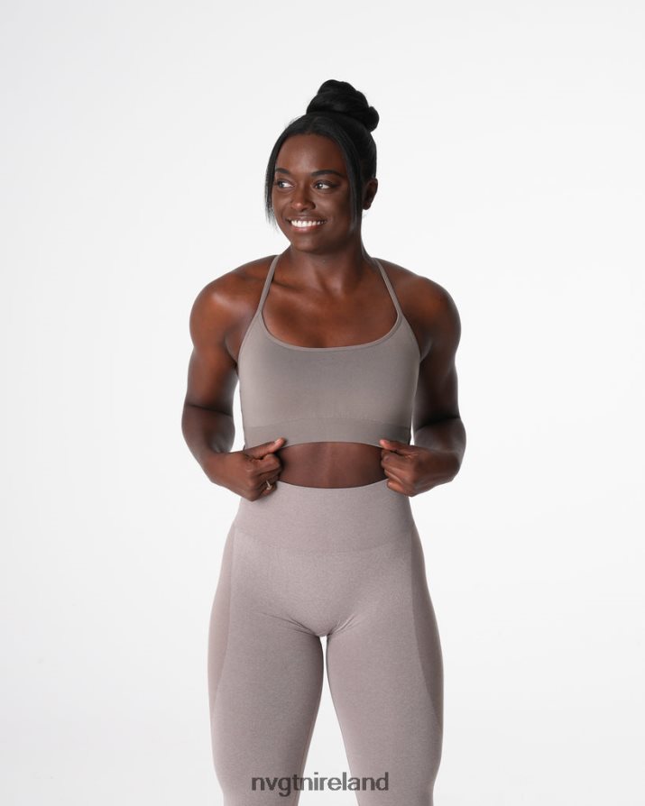 NVGTN Invincible Seamless Bra Fitness Taupe Women VV2PRZ27