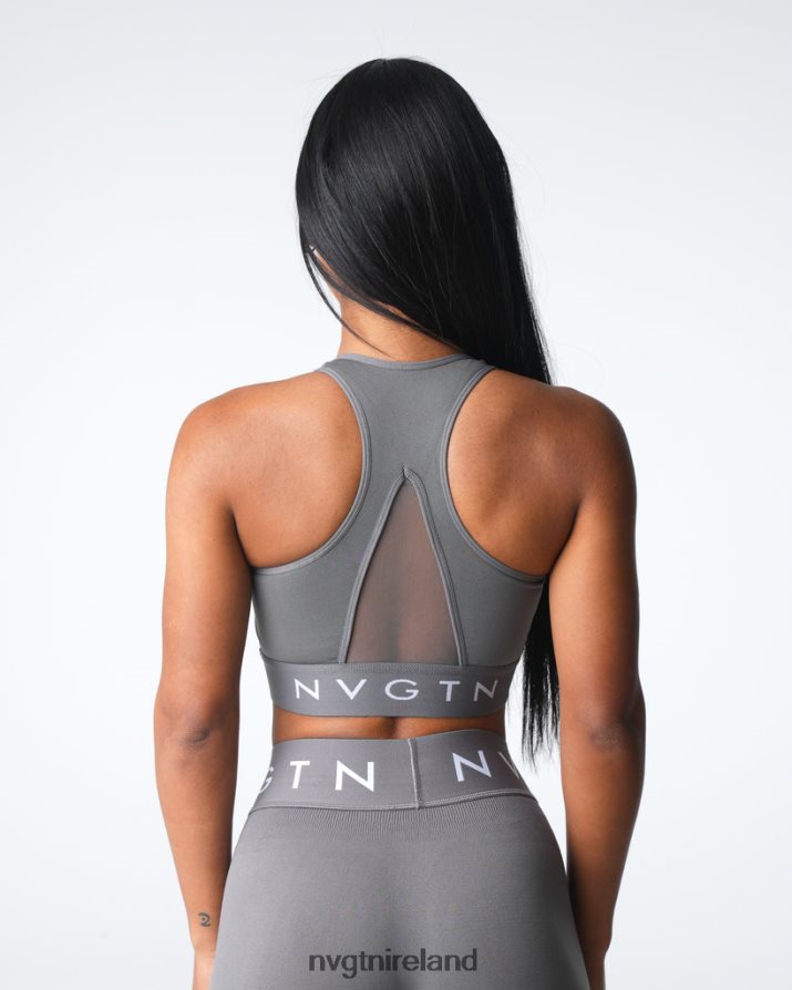NVGTN Legacy Sport Seamless Bra Fitness Charcoal Women VV2PRZ22