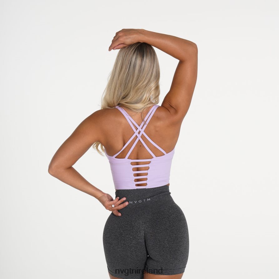 NVGTN Matrix Bra Top Fitness Lilac Women VV2PRZ89