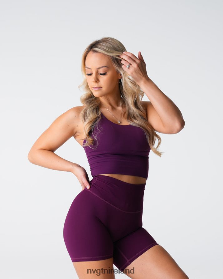 NVGTN Matrix Bra Top Fitness Plum Women VV2PRZ121