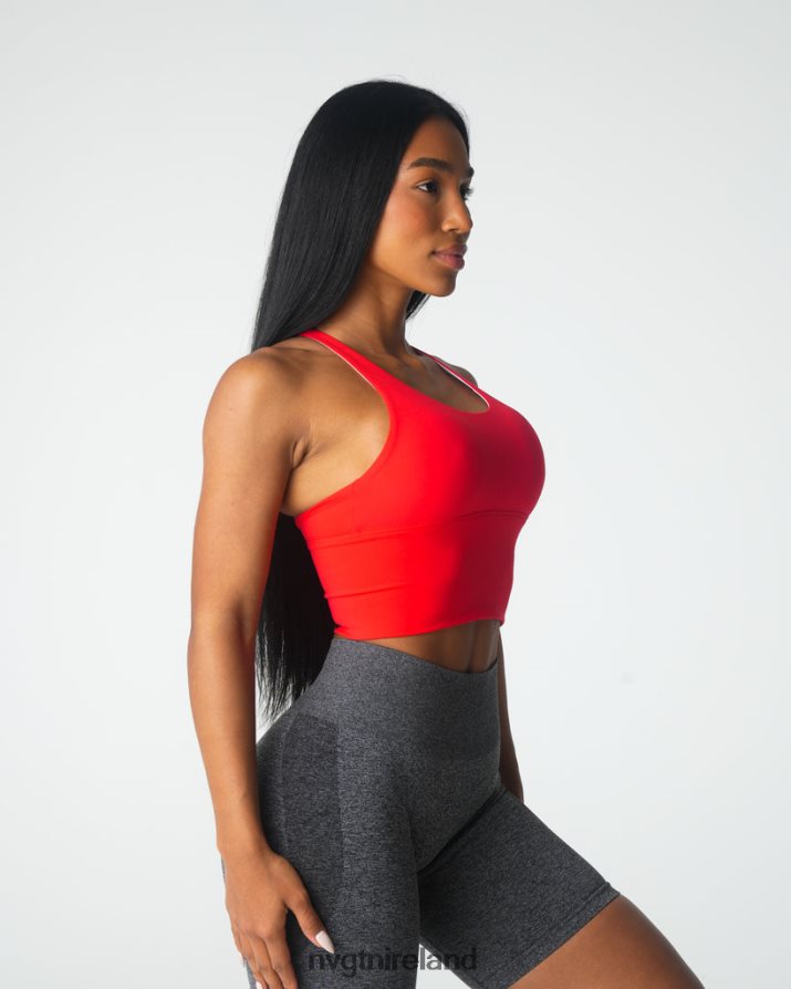 NVGTN Matrix Bra Top Fitness Scarlet Women VV2PRZ86