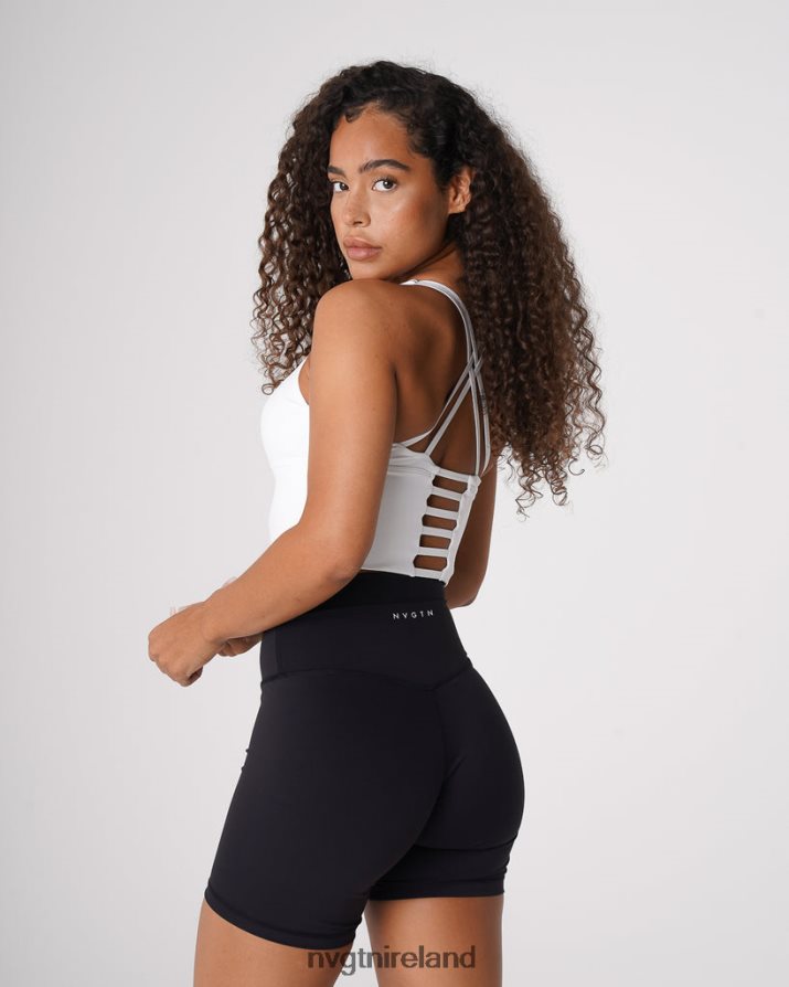 NVGTN Matrix Bra Top Fitness White Women VV2PRZ82