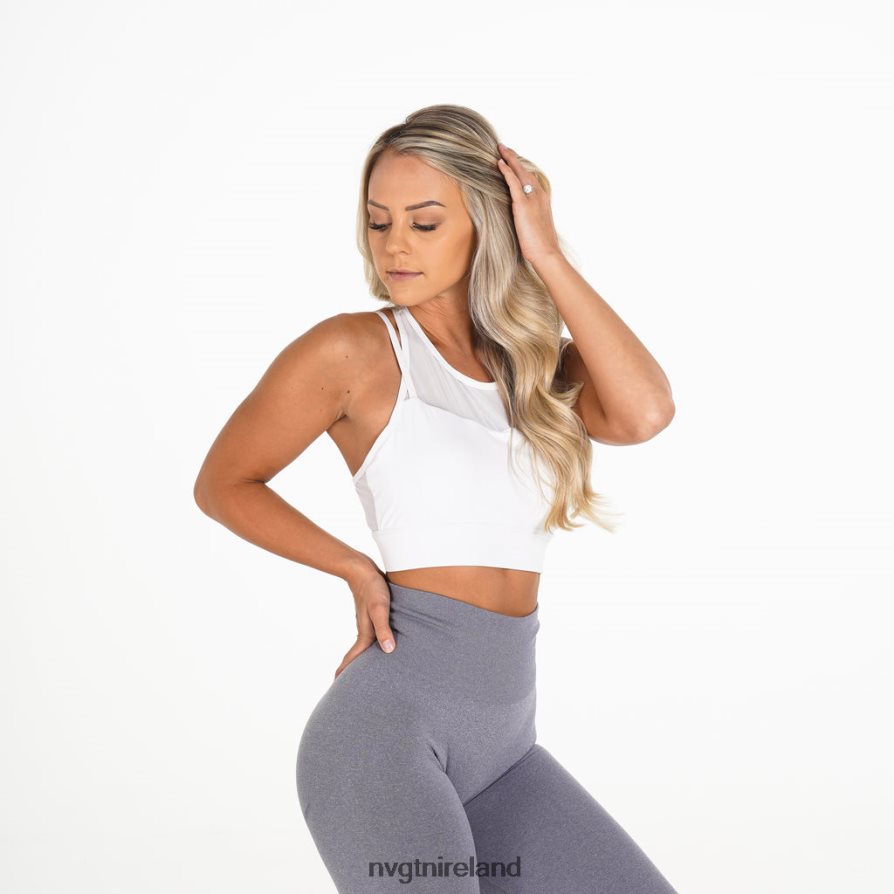 NVGTN Movement Bra Fitness White Women VV2PRZ282