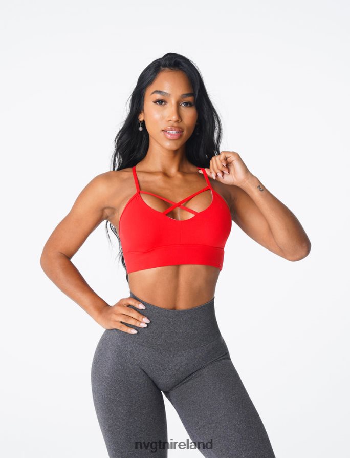 NVGTN Oasis Bra Fitness Scarlet Women VV2PRZ184