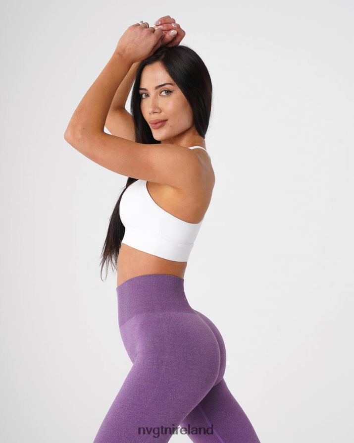 NVGTN Oasis Bra Fitness White Women VV2PRZ182