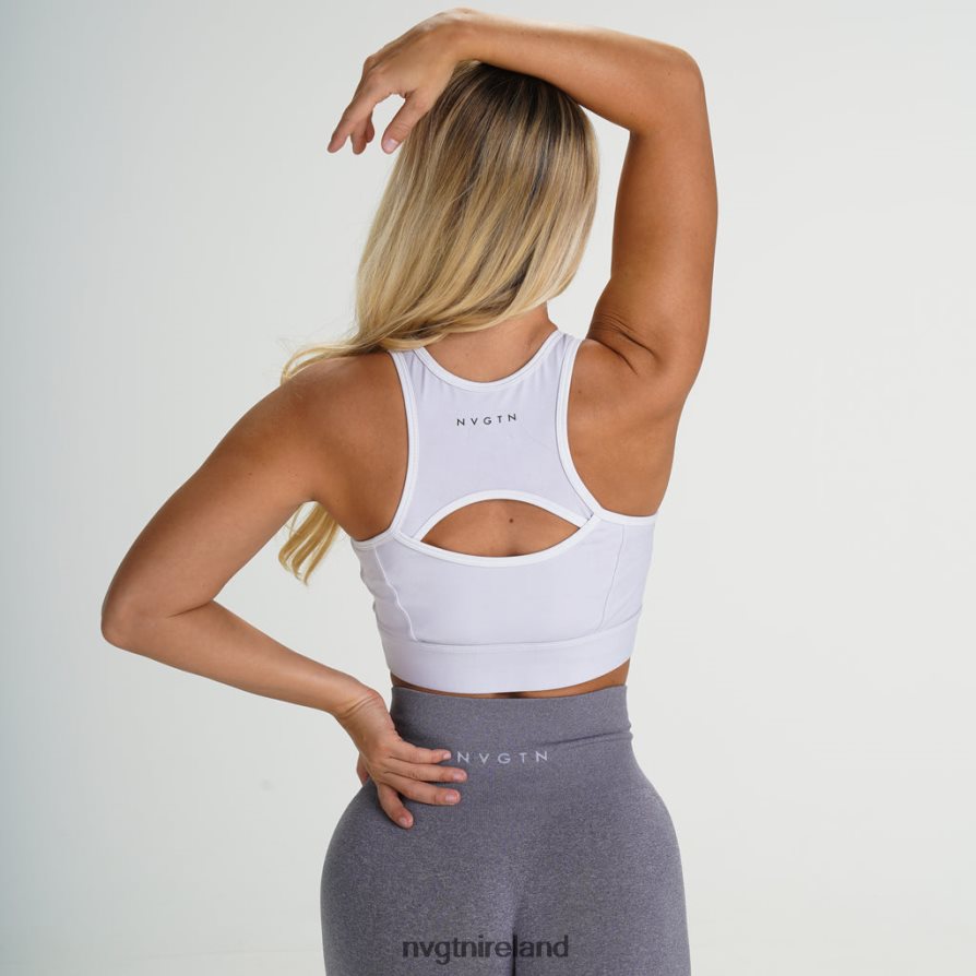 NVGTN Performance Bra Fitness White Women VV2PRZ312