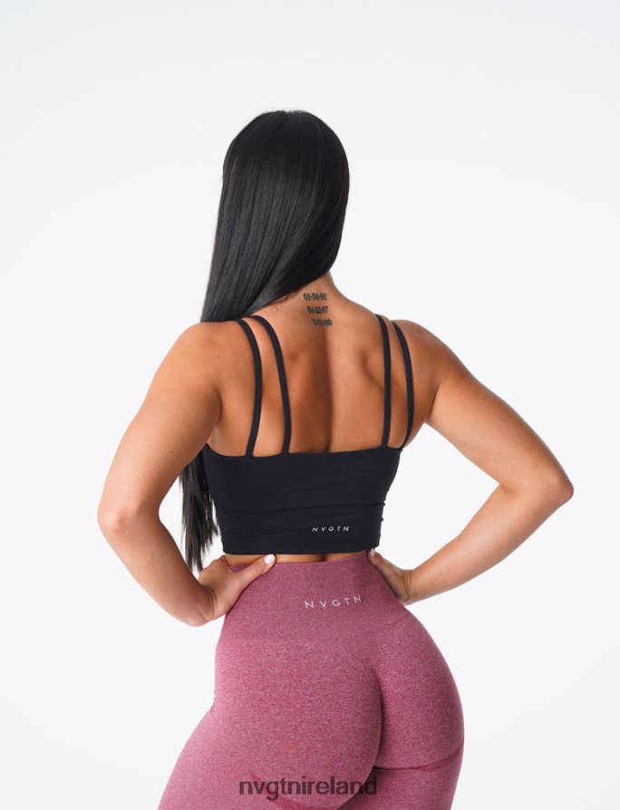 NVGTN Poise Bra Top Fitness Black Women VV2PRZ105