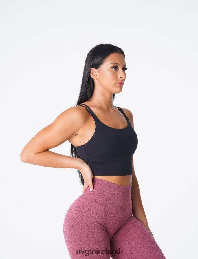 NVGTN Poise Bra Top Fitness Black Women VV2PRZ105