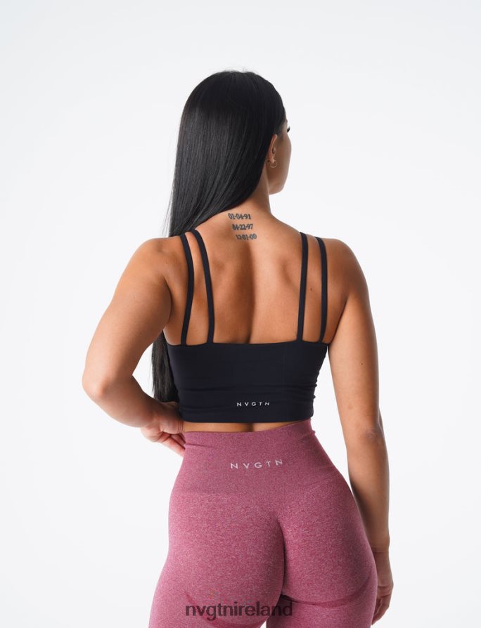 NVGTN Poise Bra Top Fitness Black Women VV2PRZ105