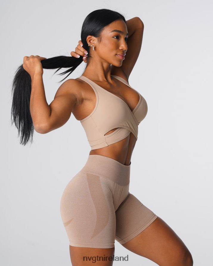 NVGTN Radiance Bra Fitness Beige Women VV2PRZ136