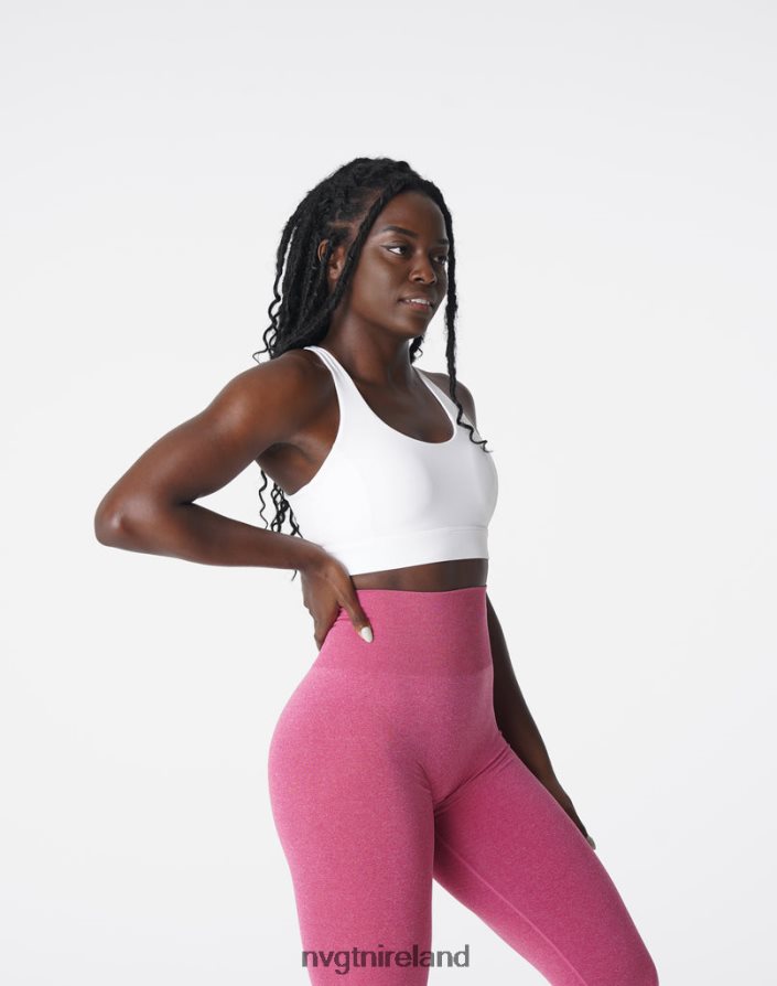 NVGTN Reveal Bra Fitness White Women VV2PRZ51