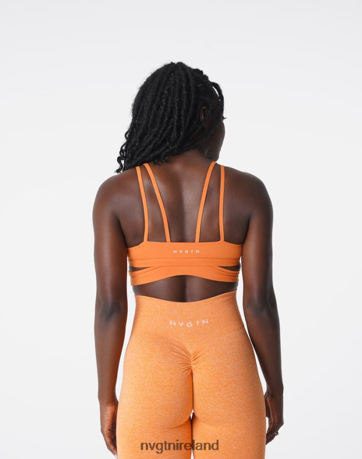 NVGTN Revolve Bra Fitness Burnt Orange Women VV2PRZ194