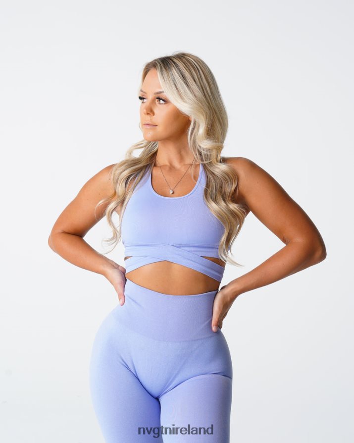 NVGTN Sculpt Seamless Bra Top Fitness Periwinkle Women VV2PRZ203