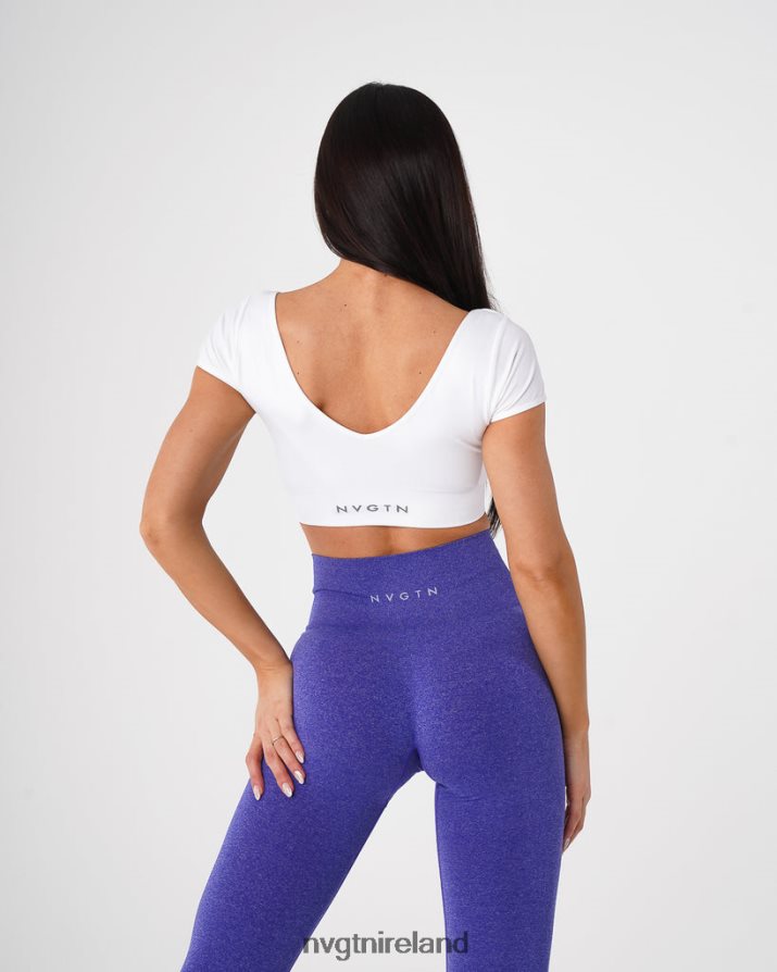 NVGTN Serene Seamless Bra Fitness White Women VV2PRZ76