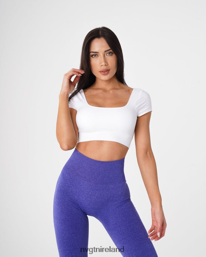 NVGTN Serene Seamless Bra Fitness White Women VV2PRZ76