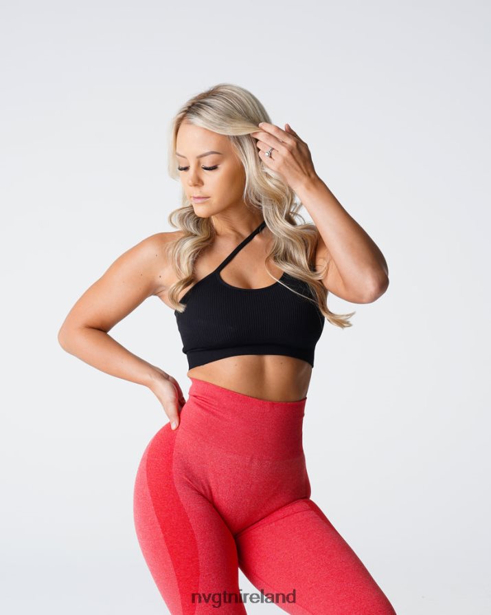 NVGTN Streamline Seamless Bra Fitness Black Women VV2PRZ124