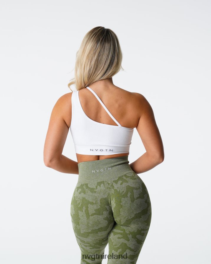 NVGTN Streamline Seamless Bra Fitness White Women VV2PRZ125