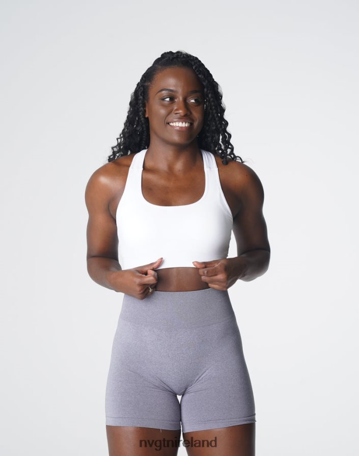 NVGTN Surge Seamless Bra Fitness White Women VV2PRZ129