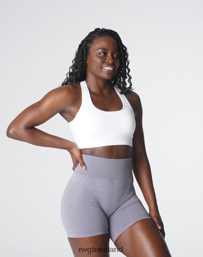 NVGTN Surge Seamless Bra Fitness White Women VV2PRZ129