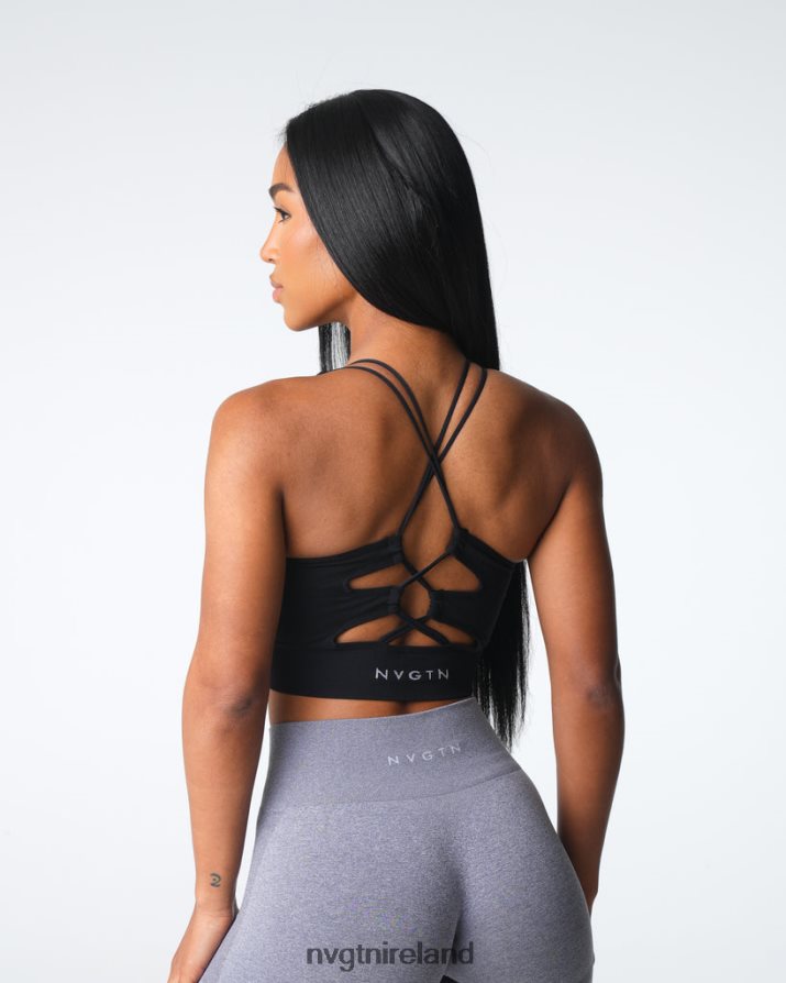 NVGTN Thrive Seamless Bra Fitness Black Women VV2PRZ5