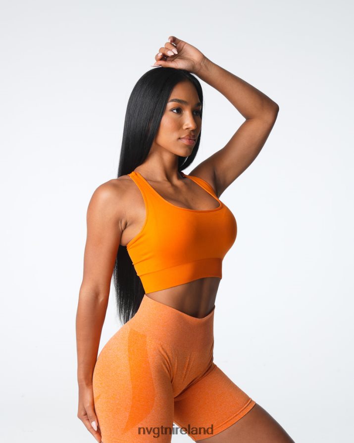 NVGTN Thrive Seamless Bra Fitness Burnt Orange Women VV2PRZ8