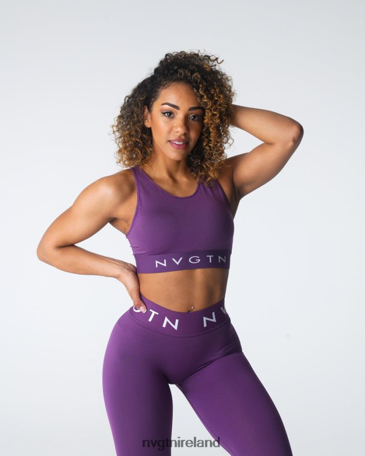 NVGTN Trilogy Sport Seamless Bra Fitness Amethyst Women VV2PRZ33