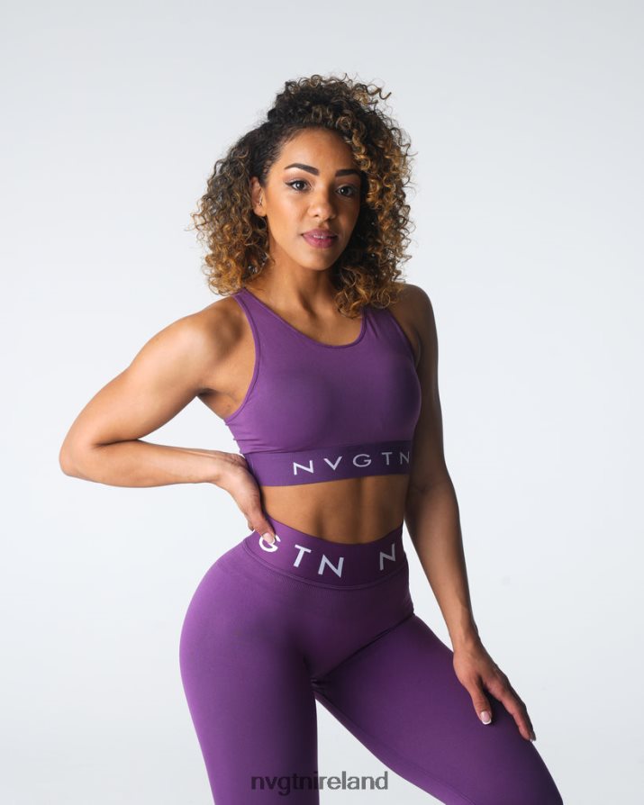 NVGTN Trilogy Sport Seamless Bra Fitness Amethyst Women VV2PRZ33