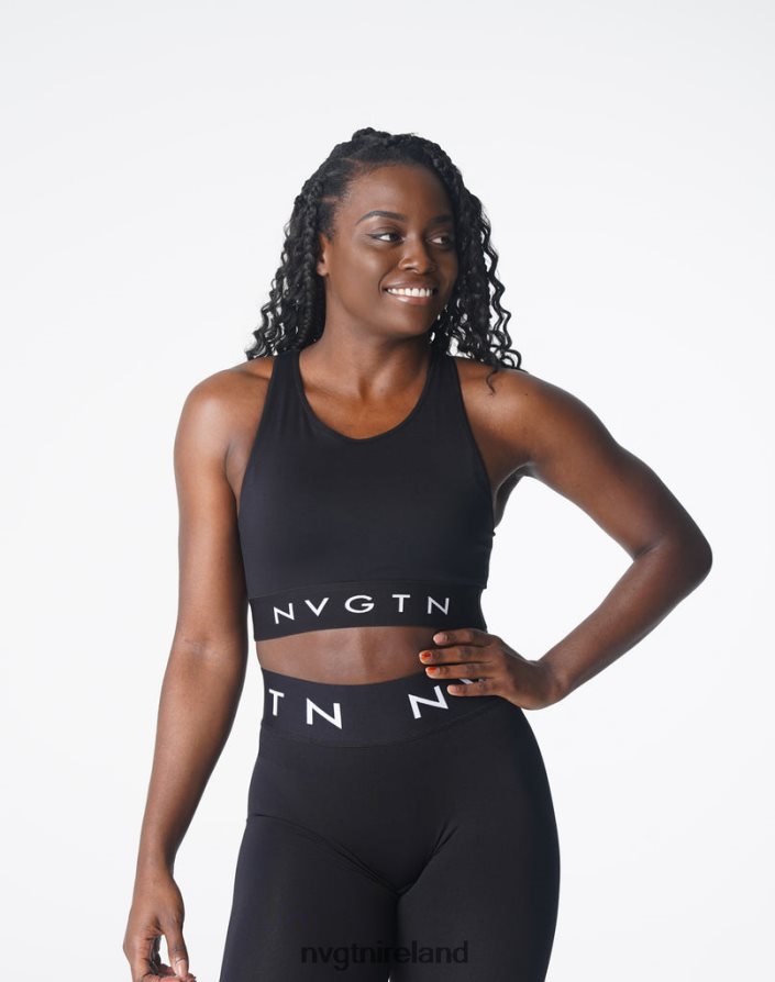 NVGTN Trilogy Sport Seamless Bra Fitness Black Women VV2PRZ132