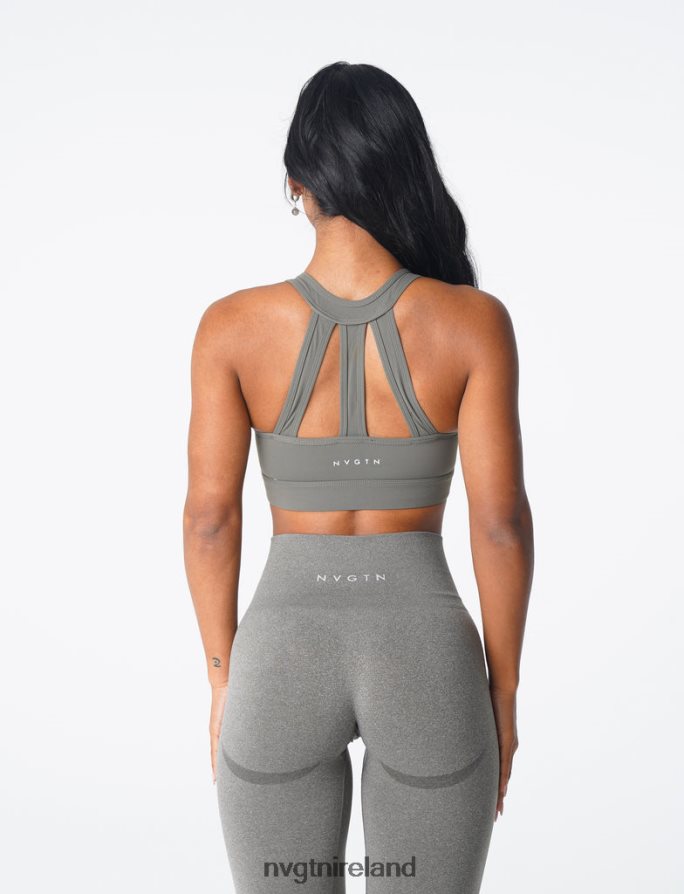 NVGTN Trio Bra Fitness Khaki Green Women VV2PRZ190