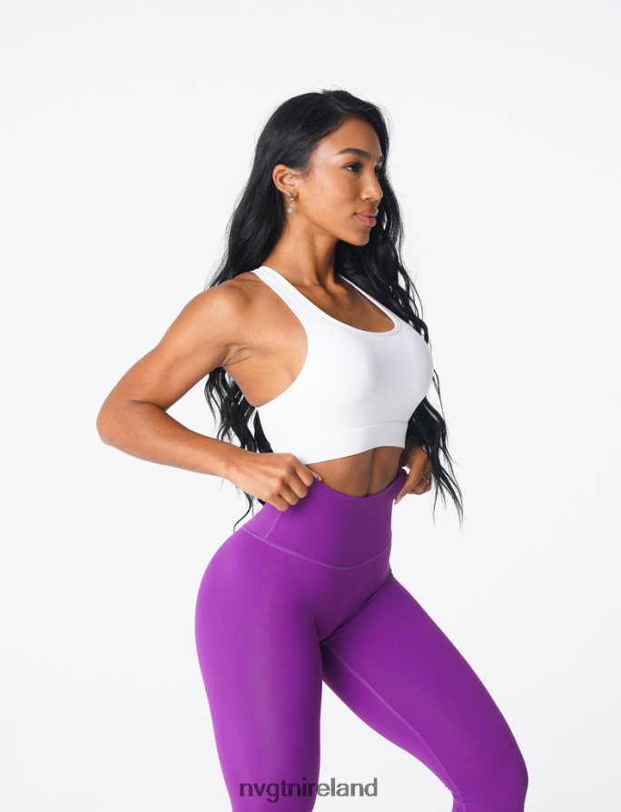 NVGTN Trio Bra Fitness White Women VV2PRZ188