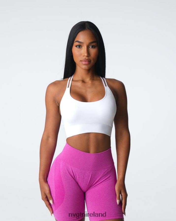 NVGTN Virtue Seamless Bra Fitness White Women VV2PRZ10