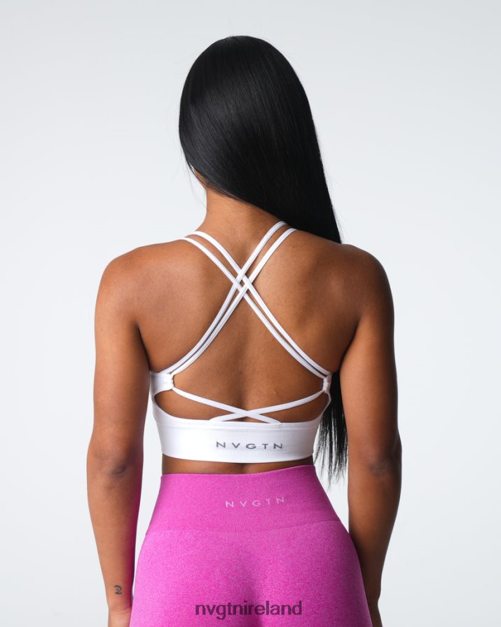 NVGTN Virtue Seamless Bra Fitness White Women VV2PRZ10