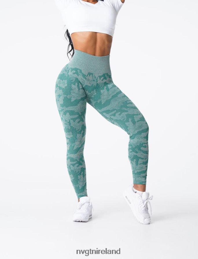 NVGTN Camo Seamless Leggings Fitness Forest Green Women VV2PRZ662