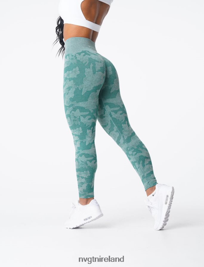 NVGTN Camo Seamless Leggings Fitness Forest Green Women VV2PRZ662