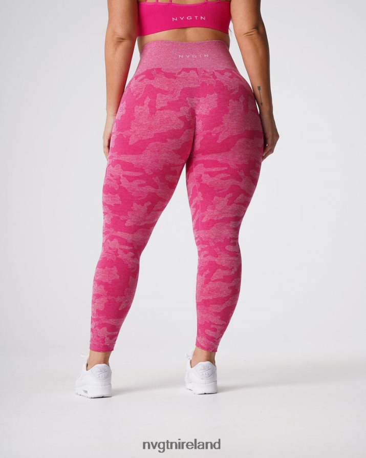 NVGTN Camo Seamless Leggings Fitness Fuchsia Women VV2PRZ673