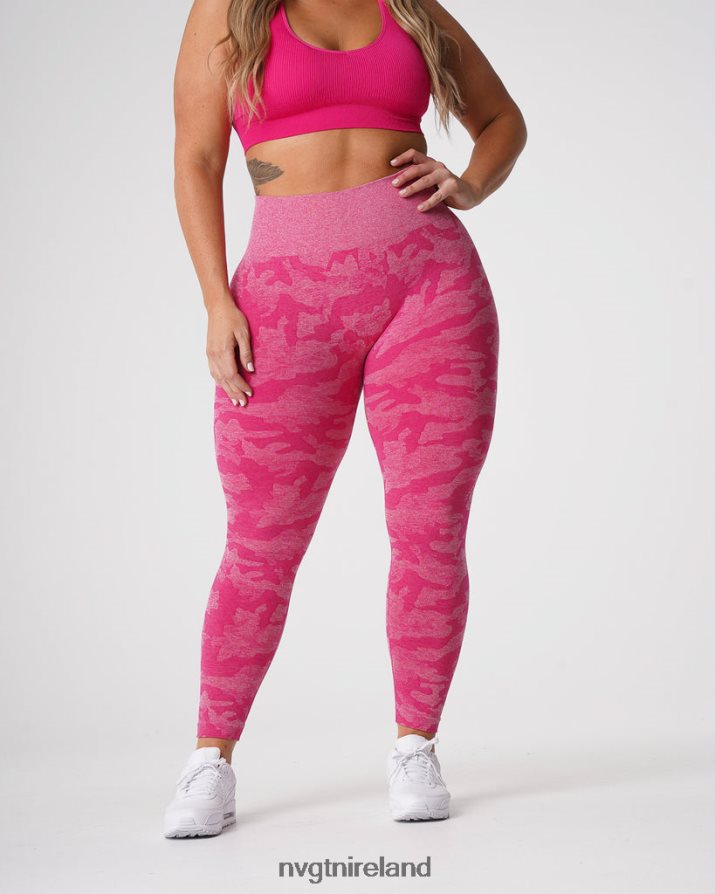 NVGTN Camo Seamless Leggings Fitness Fuchsia Women VV2PRZ673