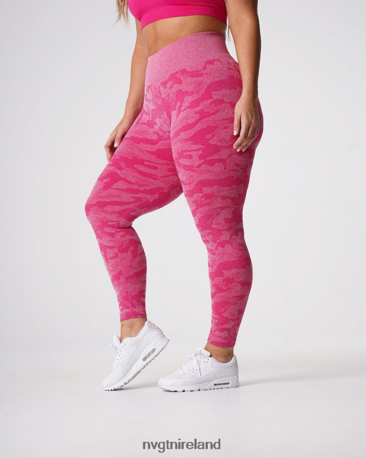 NVGTN Camo Seamless Leggings Fitness Fuchsia Women VV2PRZ673